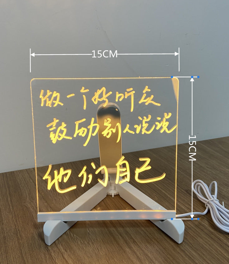 Acrylic DIY Note Board LED Night Light