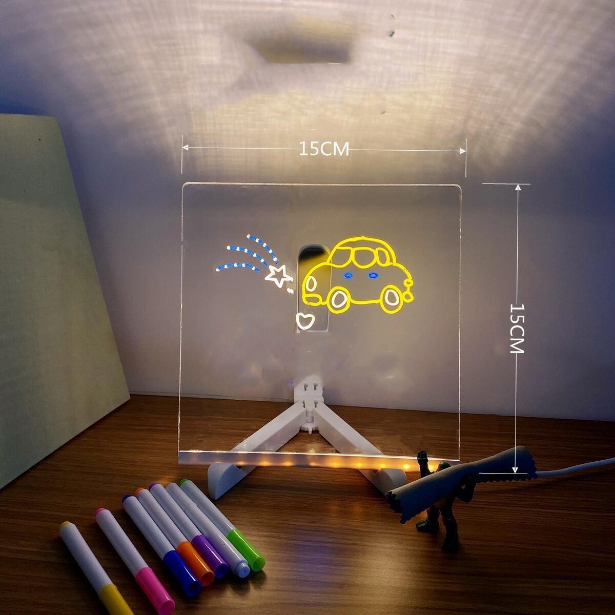 Acrylic DIY Note Board LED Night Light