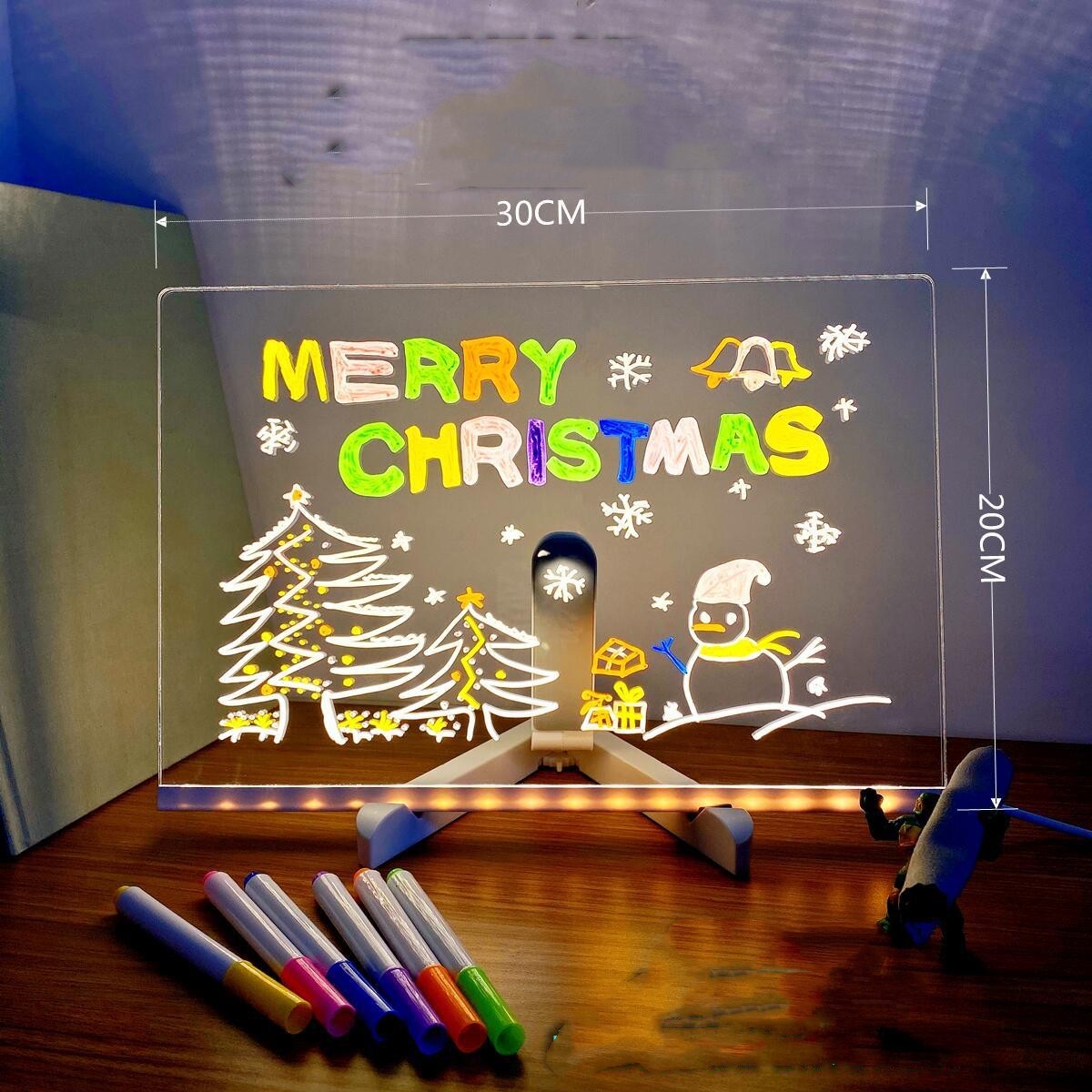 Acrylic DIY Note Board LED Night Light